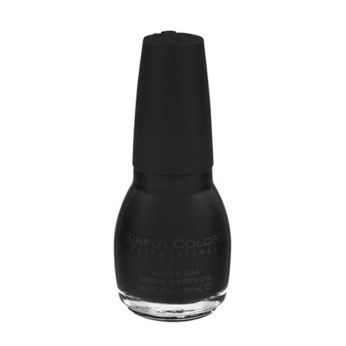 Sinful Color Nail Polish Assorted Colours 15ml Nail Polish sinful colors Black On Black  
