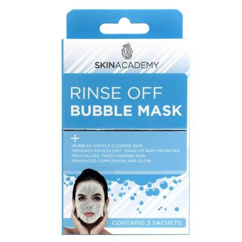Skin Academy Rinse Off Bubble Face Mask 3 Treatments Face Masks skin academy   