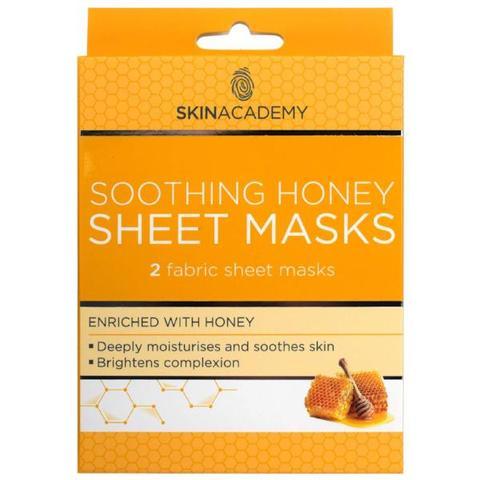Skin Academy Soothing Honey Fabric Sheet Face Mask Face Masks skin academy   