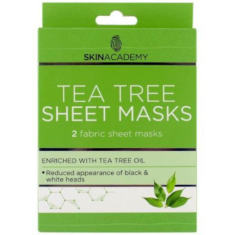 Skin Academy Tea Tree Fabric Sheet Face Mask Face Masks skin academy   
