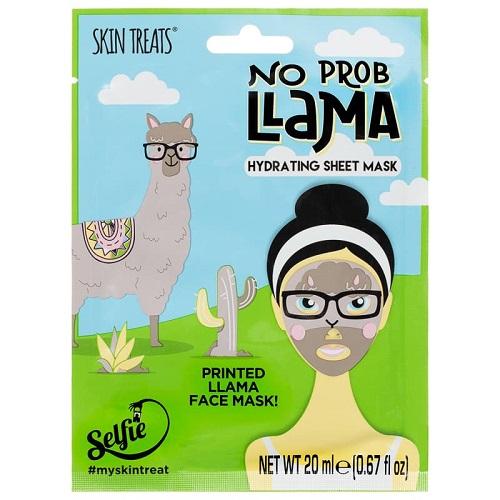 Skin Treats Animal Printed Hydrating Sheet Mask Assorted 20ml Face Masks skin treats No Prob Llama  