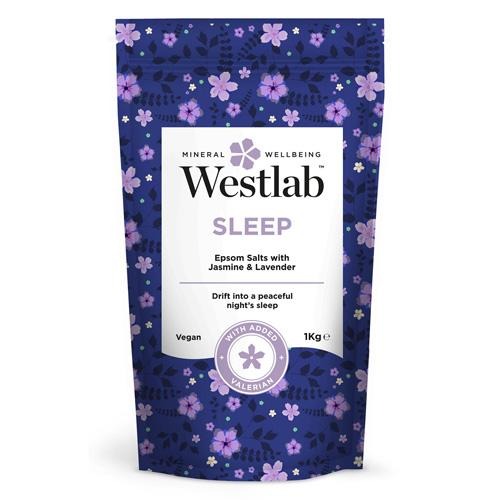 Westlab Sleep Epsom Salts With Jasmine & Lavender 1kg Bath Salts & Bombs Westlab   