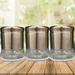 Stainless Steel Modern Storage Jars Set of 3 Kitchen Storage FabFinds   