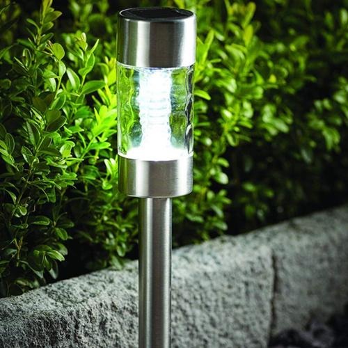 Cole & Bright Stainless Steel Bubble Solar Garden Light Solar Lights Cole & Bright   