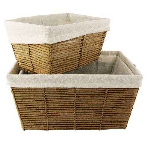 Raffia Woven Storage Baskets Storage Baskets FabFinds   