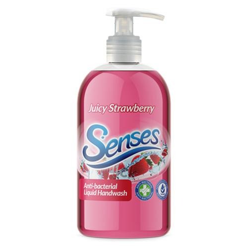 Senses Juicy Strawberry Anti-Bacterial Liquid Handwash 500ml Hand Wash & Soap Senses   
