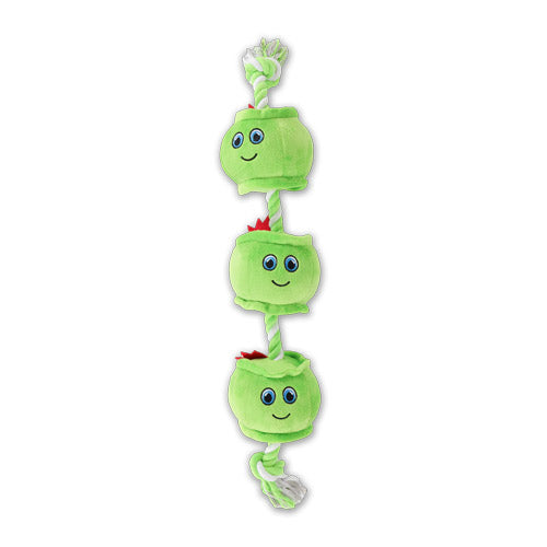 Paws Behavin' Badly Brussel Sprout Dog Rope Toy L63cm Christmas Gifts for Dogs FabFinds   