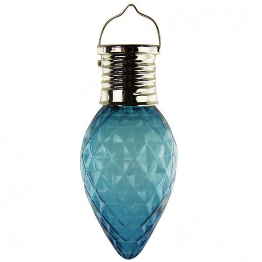 Teardrop Hanging Solar Party Bulb Solar Lights FabFinds Blue  