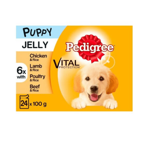 Pedigree Dog Puppy Food Meat in Jelly 24 Pouches Dog Food & Treats Pedigree   