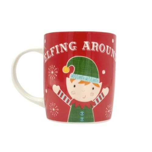 Christmas 'Elfing Around' Elf Mug Mugs FabFinds   