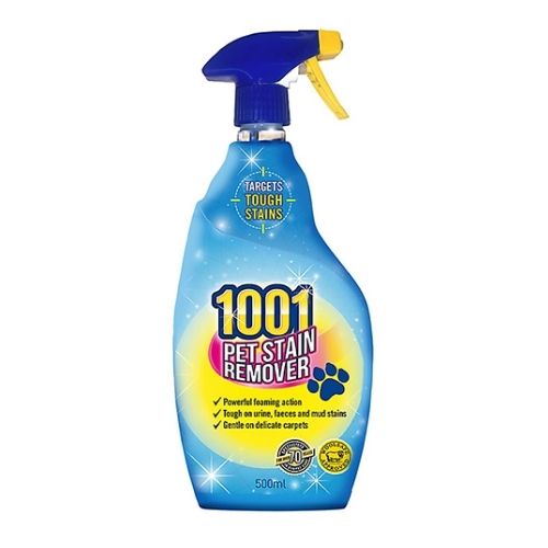 1001 Pet Stain Remover for Carpets and Upholstery 500ml Pet Cleaning Supplies 1001   
