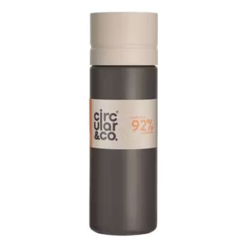 Circular & Co Reusable Water Bottle 600ml In Assorted Colours Water Bottle Circular & Co Cream top & Grey bottle  