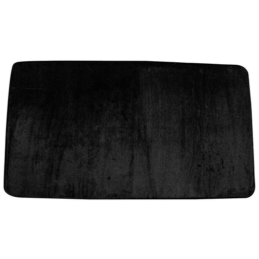 Velvet Super Soft Area Rug Soft Furnishings FabFinds 60 x 110cm Black 
