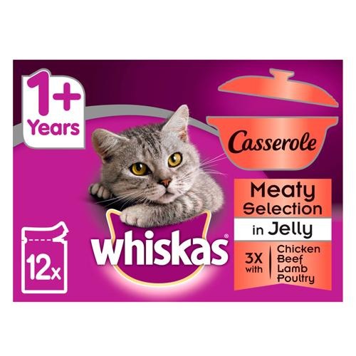 Whiskas Meaty Casserole Cat Food Ages 1+ 12 X 85g Cat Food & Treats Whiskas   