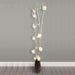 White Rose Branch Tree Twig Led Lights Home Lighting FabFinds   