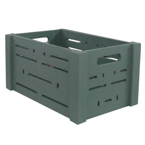 Cut-out Wooden Storage Crates Storage Baskets FabFinds Small Teal 