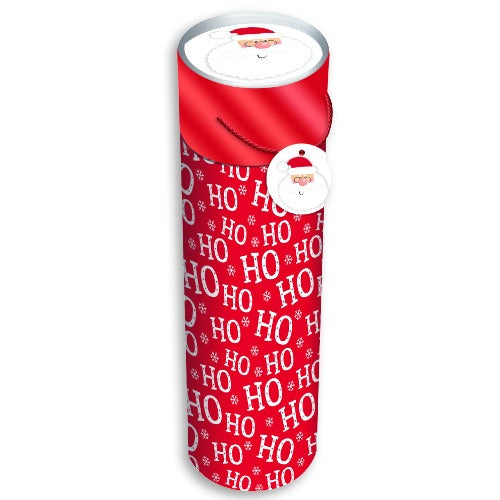 Christmas Gifting Bottle Tube Red 'Ho' Slogan Christmas Gift Bags & Boxes Anker   