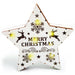 Christmas White LED Wooden Star Christmas Decorations Anker   