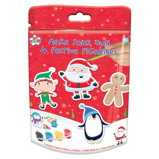 Make Your Own Festive Figurines 4 Pack Christmas Decorations Anker   
