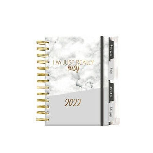 A5 'I'm Just Really Busy' 2022 Marble Diary Diary Design Group   