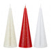 Christmas Advent Candle 15cm Assorted Colours Christmas Candles & Holders Snow White   
