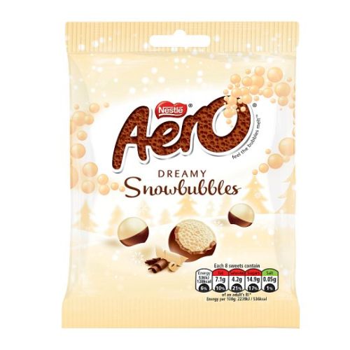 Aero Dreamy Snowbubbles Chocolate 80g Chocolate Nestle   