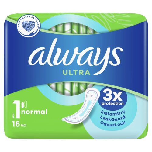 Always Ultra Normal Sanitary Towels 16 Pk Feminine Care Always   