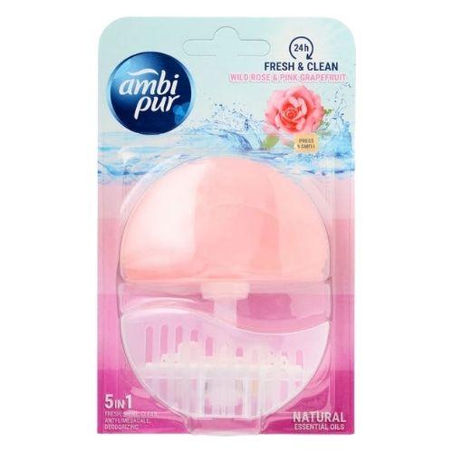 Ambi Pur Wild Rose & Pink Grapefruit Rim Block 55ml Toilet Cleaners Ambi Pur   