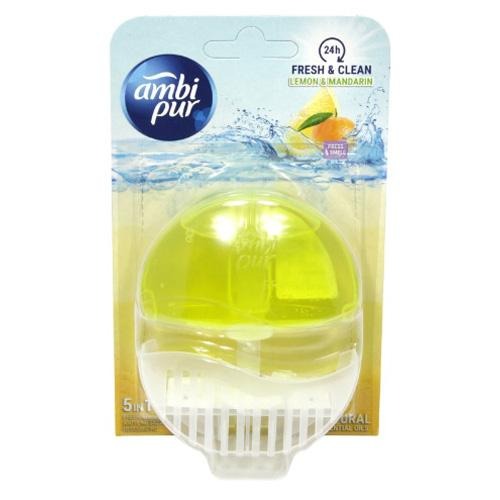 Ambi Pur Liquid Rim Block Lemon & Mandarin 55g Toilet Cleaners Ambi Pur   