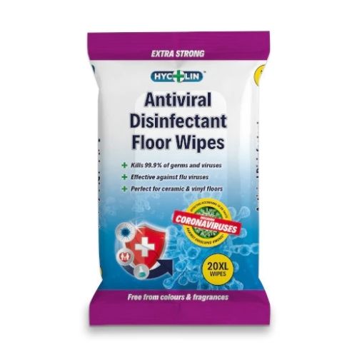 Hycolin Antiviral Disinfectant Floor Wipes 20 XL Wipes Cleaning Wipes hycolin   