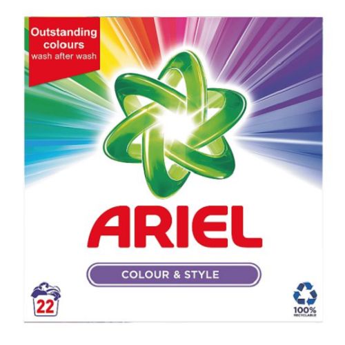 Ariel Colour & Style Washing Powder 22 Wash 1430g Laundry - Detergent Ariel   