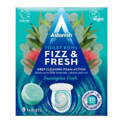 Astonish Toilet Bowl Fizz & Fresh Eucalyptus Fresh 8 Tablets Toilet Cleaners Astonish   