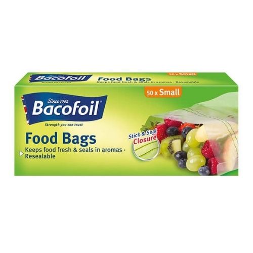Bacofoil Food Bags Small 50 Pk Kitchen Accessories Bacofoil   