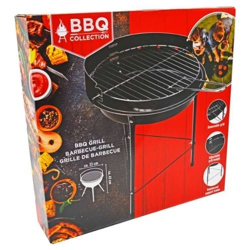 BBQ Collection Round Portable Barbecue Grill Garden Accessories bbq collection   