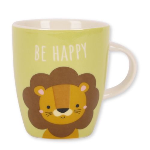 Kids Be Happy Small Lion Mug 9cm Mugs FabFinds   