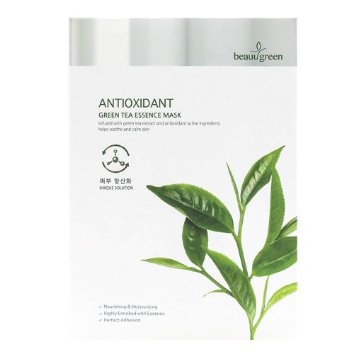 Beauugreen Antioxidant Green Tea Essence Mask Face Masks Beau Green   