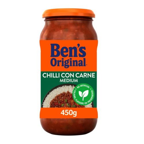 Ben's Original Chilli Con Carne Medium Sauce 450g Cooking Ingredients Uncle Ben's   