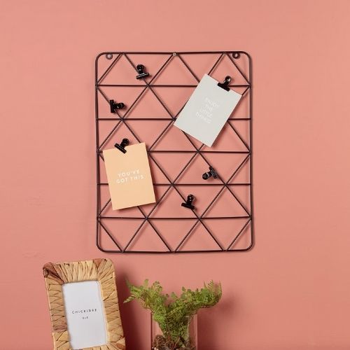 Black Wire Wall Grid Home Decoration chickidee   