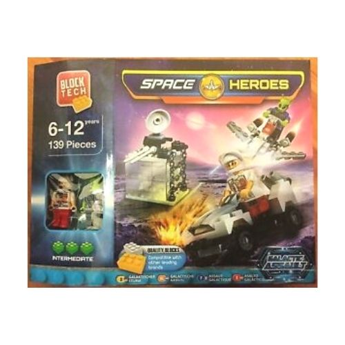 Block Tech Space Heroes Set Galactic Assault 139 Pieces Toys Block Tech   