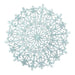 Glitter Snowflake Christmas Decoration 34cm Assorted Colours Christmas Festive Decorations FabFinds Ice Blue  