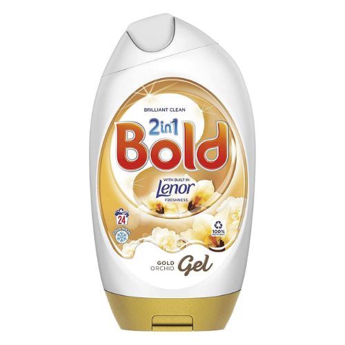 Bold 2in1 Gold Orchid Laundry Gel 24 Washes 888ml Laundry - Detergent Bold   