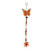 Butterfly Hanging Garden Decoration L52cm Garden Decor FabFinds Orange  