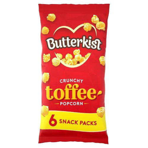 Butterkist Crunchy Toffee Popcorn 6 Pack Crisps, Snacks & Popcorn Butterkist   