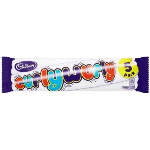 Cadbury Curly Wurly Chocolate Bars 5 Pack 107.5g Chocolate Cadbury   