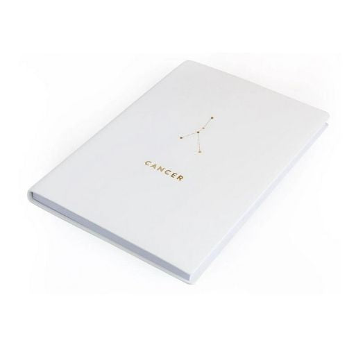 Cancer A5 Metallic Gold Zodiac Notebook Notebooks chickidee   