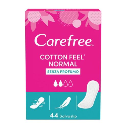 Carefree Cotton Feel Normal Pantyliners 44 Pk Feminine Sanitary Supplies carefree   