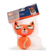 Squeaky Animal Head & Ball Dog Toy 2 Pack Dog Toys Pet Touch Orange Kitty  