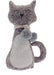 Country Club Plush Kitty Door Stops Assorted Colours Door Stop Country Club Grey  