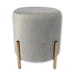 Luxury Velvet Footstool With Gold Metal Stand Home Decoration FabFinds   