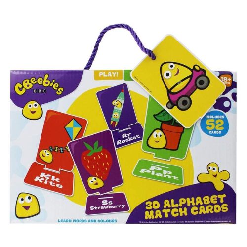 CBeebies 3D Alphabet Match Cards 52 Cards Educational Toys Cbeebies   
